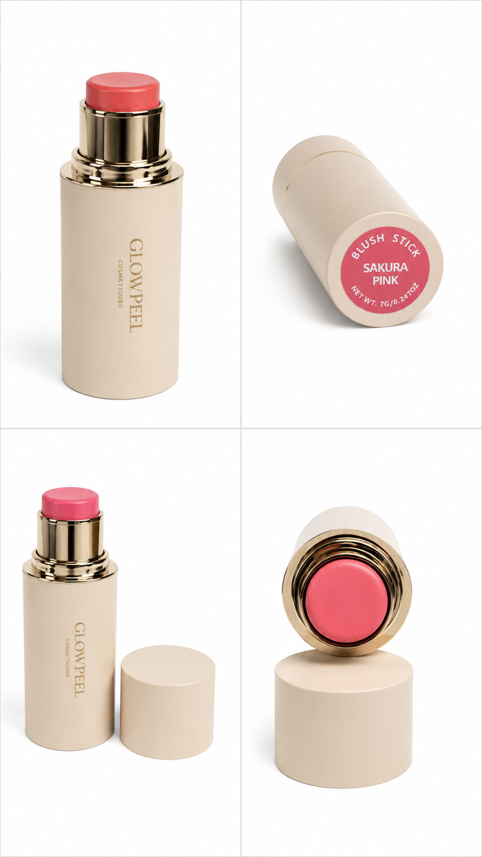 Blush Stick Crème Rose Poudré - GlowPeel (Sakura Pink)
