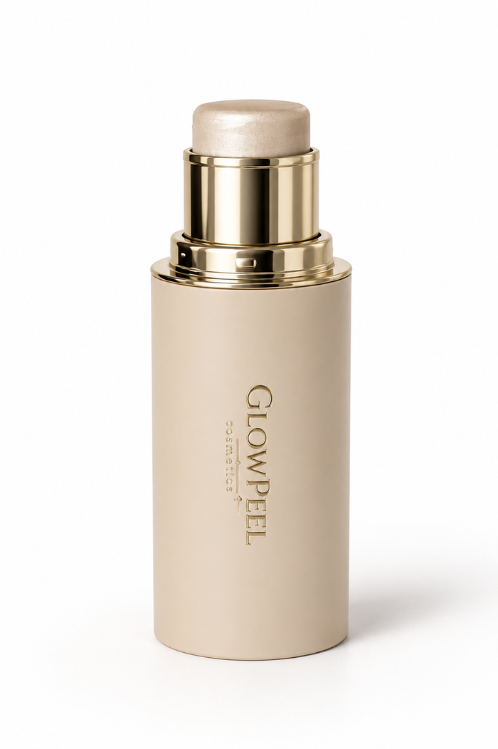 Highlighter Stick Crème Blanc Nacré - GlowPeel (Confetti)